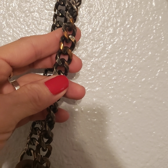 PAUL & SISTER QUILTED TAUPE LAMB LEATHER HANDBAG - Picture 10 of 10